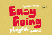 Easygoing Playful Handwritten Sans, a Sans Serif Font by Struvictory.art (Thumbnail 1 of 9)