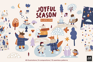 Joyful Season — Winter Clipart