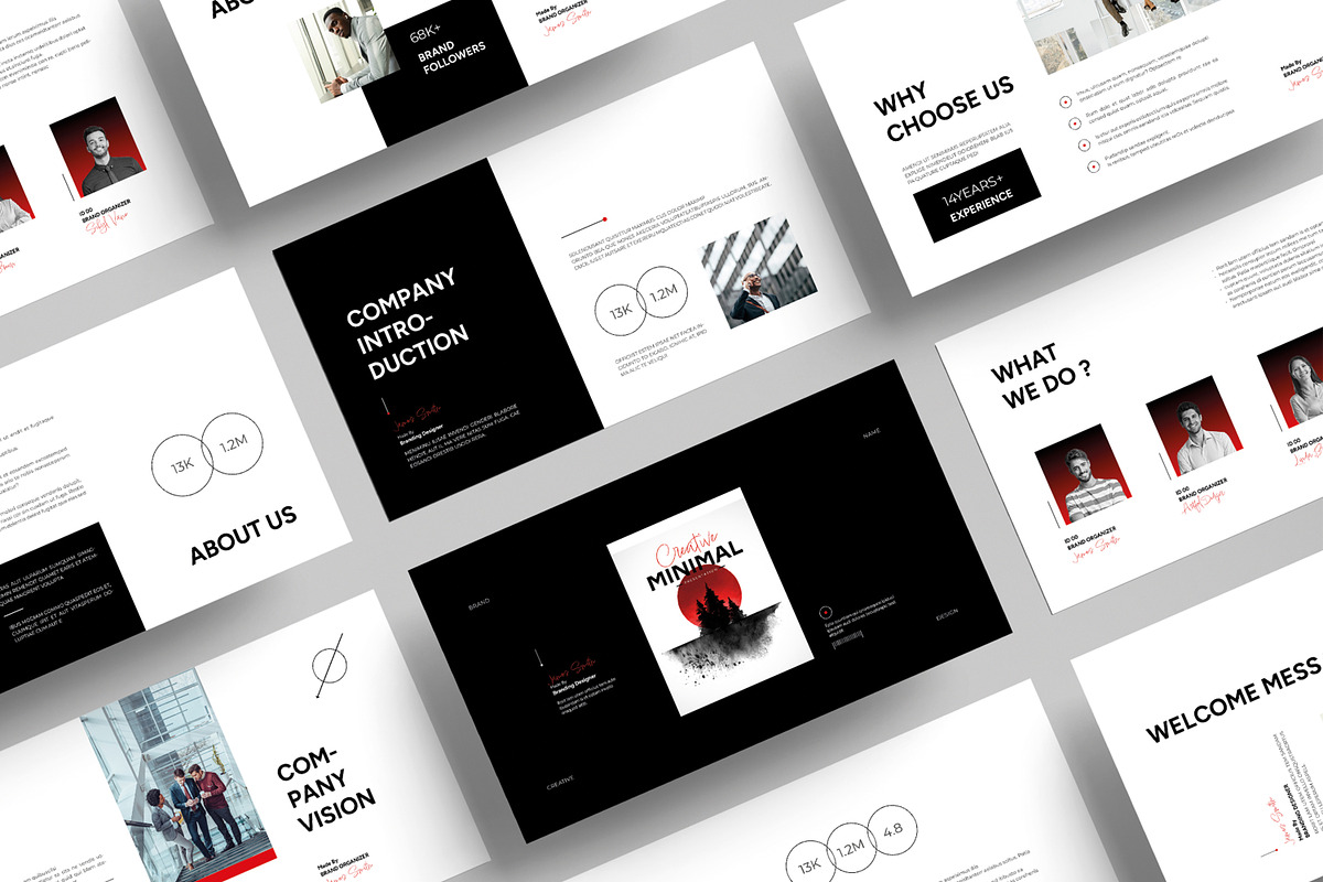 Minimal Presentation Template Layout, a Presentation Template by MightyDesign (Photo 1 of 8)