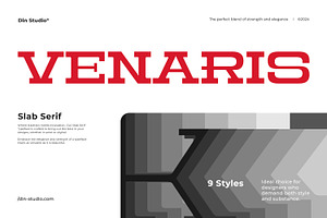 Venaris, a Slab Serif Font by din-studio.com