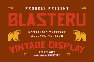 Blasteru - Retro Font