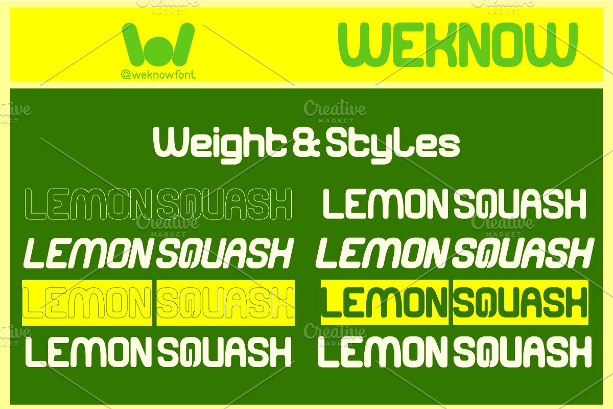Lemon Squash font, a Font by weknow (Photo 7 of 8)