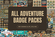 60%OFF | ALL Adventure Badge Packs, an Illustration by Firowerk (Thumbnail 1 of 13)