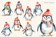 Christmas Animals: Penguins, a Seasonal Illustration by Dazzling Art Boutique (Thumbnail 4 of 15)