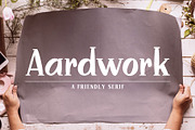 Aardwork - A Friendly Serif, a Serif Font by Ayca Atalay (Thumbnail 1 of 7)