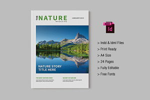Travel Magazine Template, a Magazine Template by xtratimebd