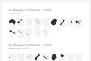ONE WORLD ICONS - Countries, an Outline Icon by Uniko Studio (Thumbnail 5 of 10)