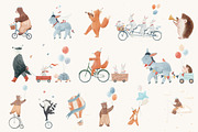 Vintage Circus Watercolor Clipart, an Animal Illustration by Lembrik's Artworks (Thumbnail 6 of 7)