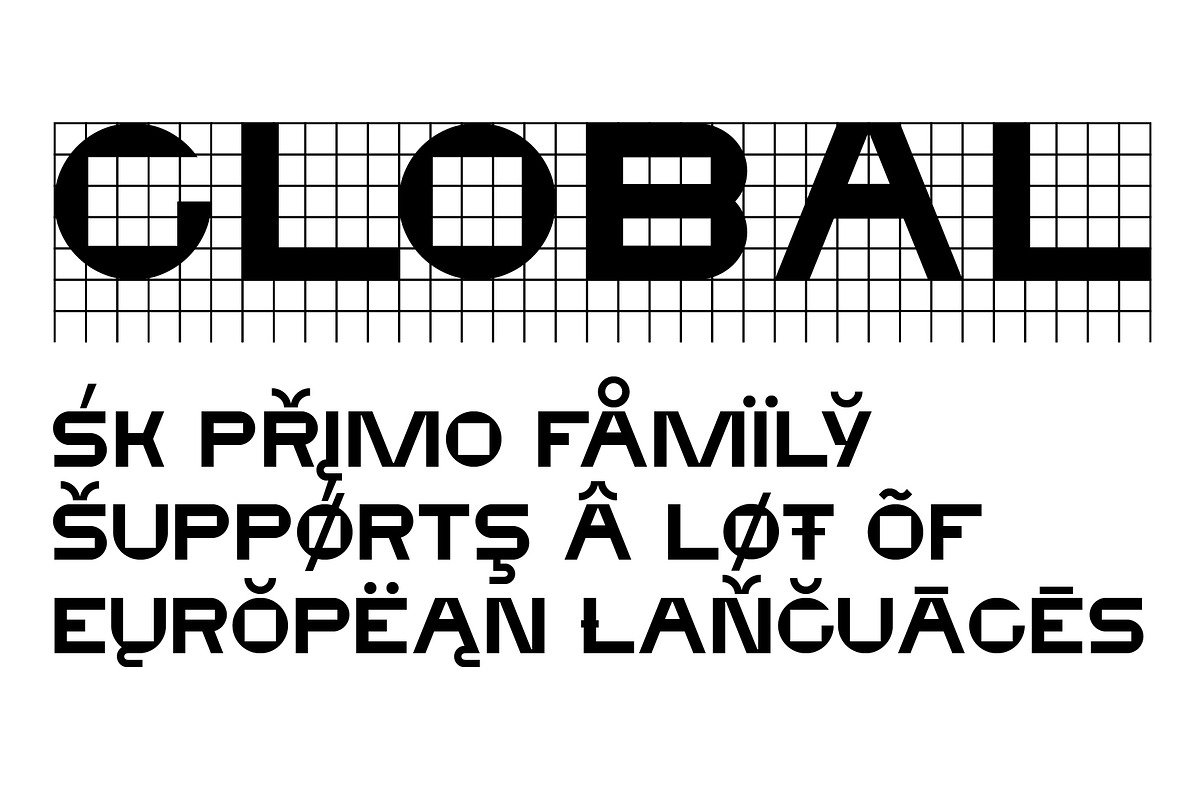 SK Primo — Modern Geometric Font, a Font by Shriftovik Type Foundry (Photo 6 of 10)
