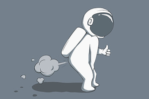 Funny Astronaut Is Farts A Lot