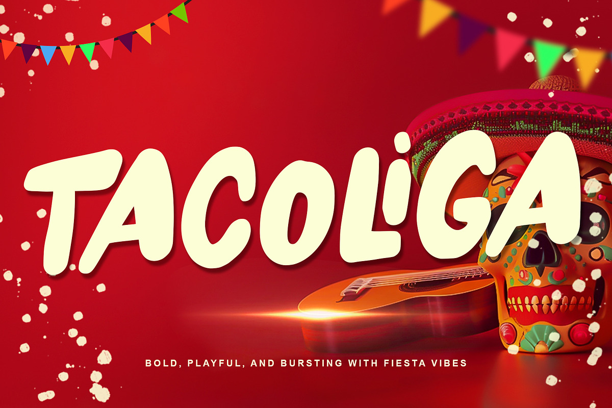 Tacoliga – Bold Playful Display Font, a Handwritten Font by Letterara (Photo 1 of 15)