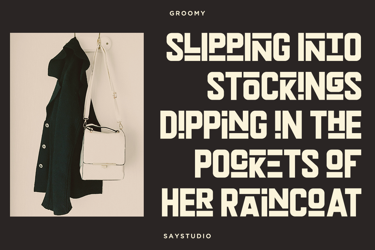 Groomy - Bold Display Font, a Sans Serif Font by Font Liner (Photo 10 of 13)