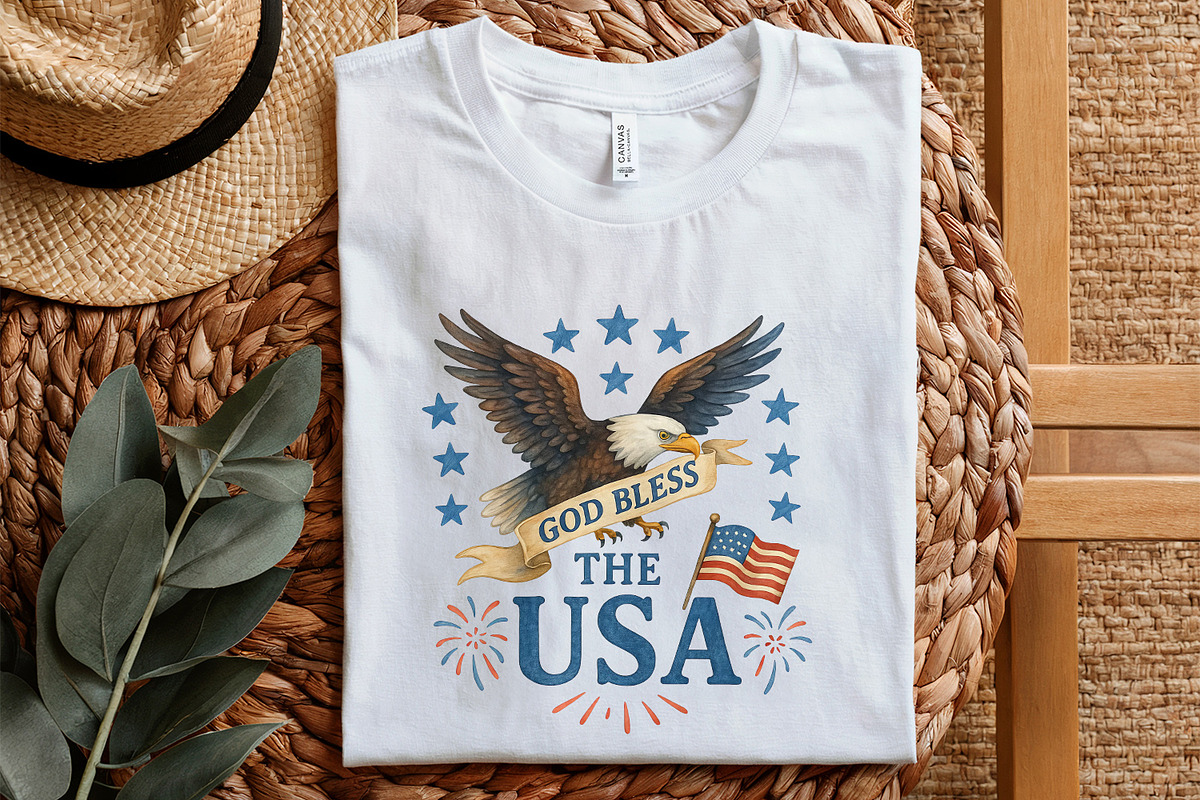 God Bless America PNG, 4th of July, an Illustration by SharpMarketplace (Photo 5 of 9)