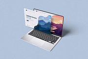 Laptop Screen Mockup, a Device Mockup by HanaSaka_Studio (Thumbnail 3 of 5)