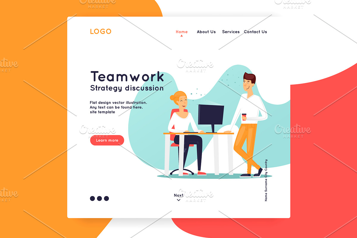 Landing page, an App Template by Podis (Photo 5 of 15)