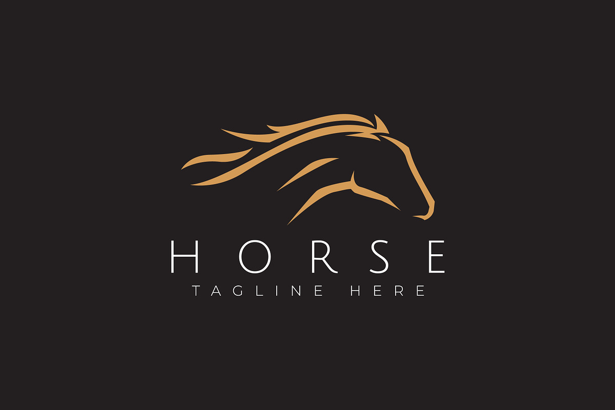 Horse Head Logo Mane Elegance Brand, a Branding & Logo Template by Signatoro (Photo 1 of 2)