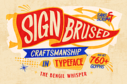 Bengil Whisper, a Sans Serif Font by Burntilldead (Thumbnail 8 of 12)