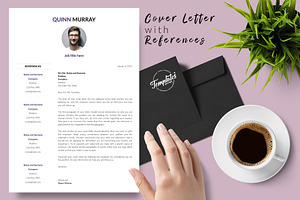 Modern Resume Template / CV - Quinn