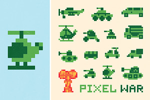 Pixel war set