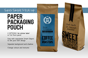 Coffee Pouch, Tea Pack, Paper Bag