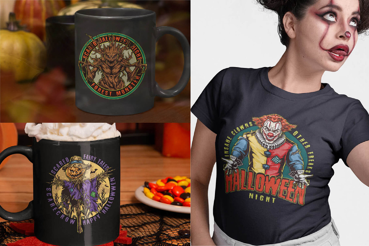 44 Halloween t-shirt designs, a Branding & Logo Template by DGIM studio (Photo 13 of 13)