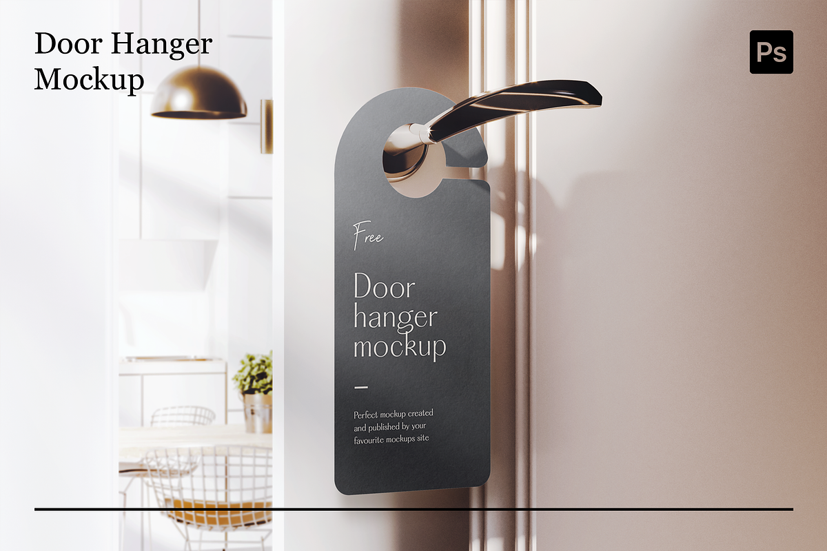 Door Hanger Mockups, a Product Mockup by Xtrahive (Photo 3 of 4)