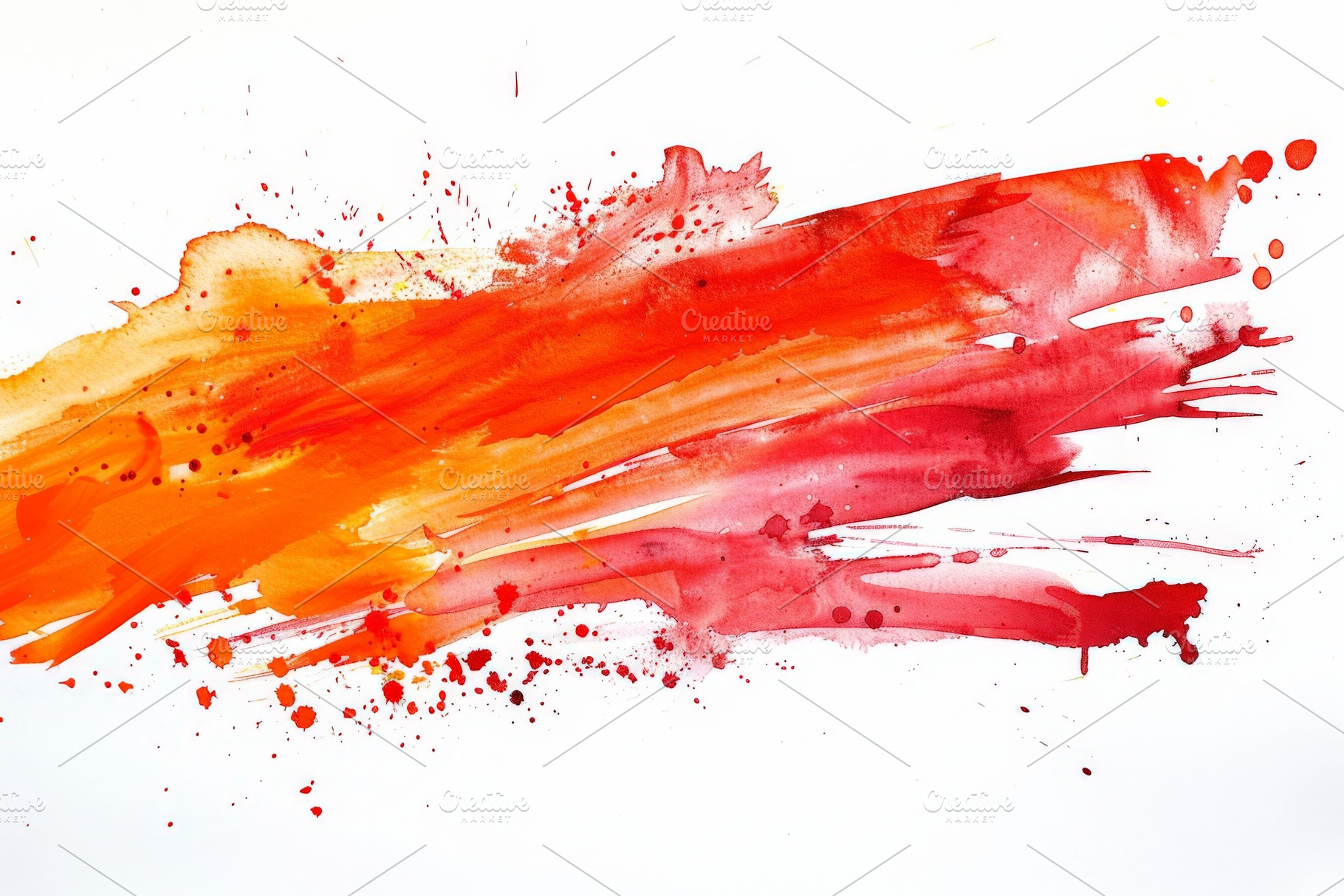 Hand painted red and orange watercol, a Background Photo by Pixeness
