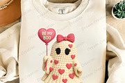 Yarn Crochet Valentines Ghost Png, an Illustration by Dream Creation (Thumbnail 2 of 5)