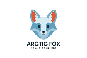 Artic Fox Mascot Cartoon Logo