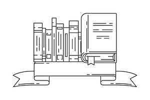 Illustration with book., a Decorative Illustration by incomible