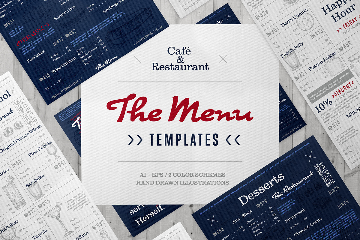 Café and restaurant menu bundle, a Brochure Template by Alfazet Chronicles (Photo 1 of 7)