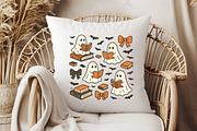 Cute Ghosts and Coquette Halloween, an Illustration by Libby Wishes (Thumbnail 3 of 6)