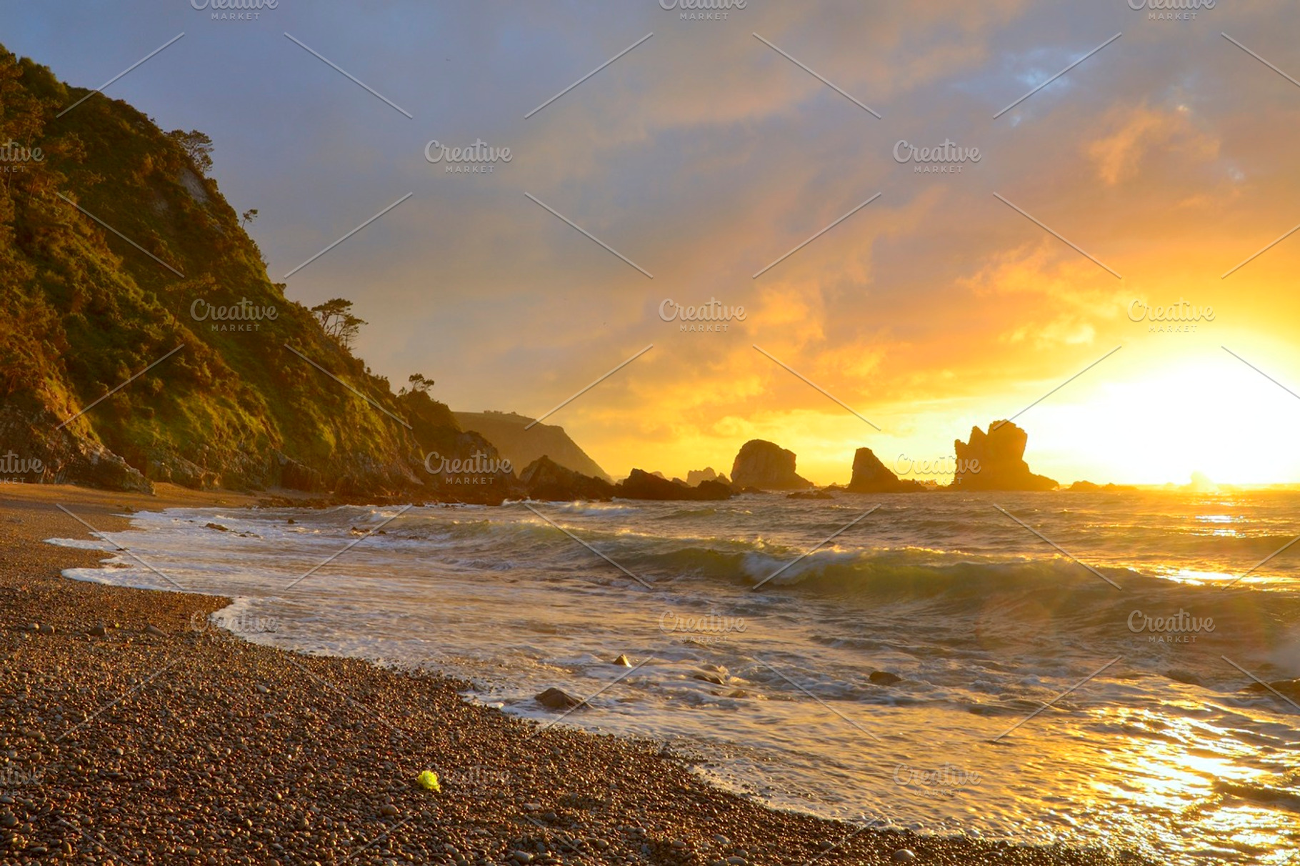 Silence beach containing beach, sea, and waves, a Nature Photo by jcfmorata - Photography