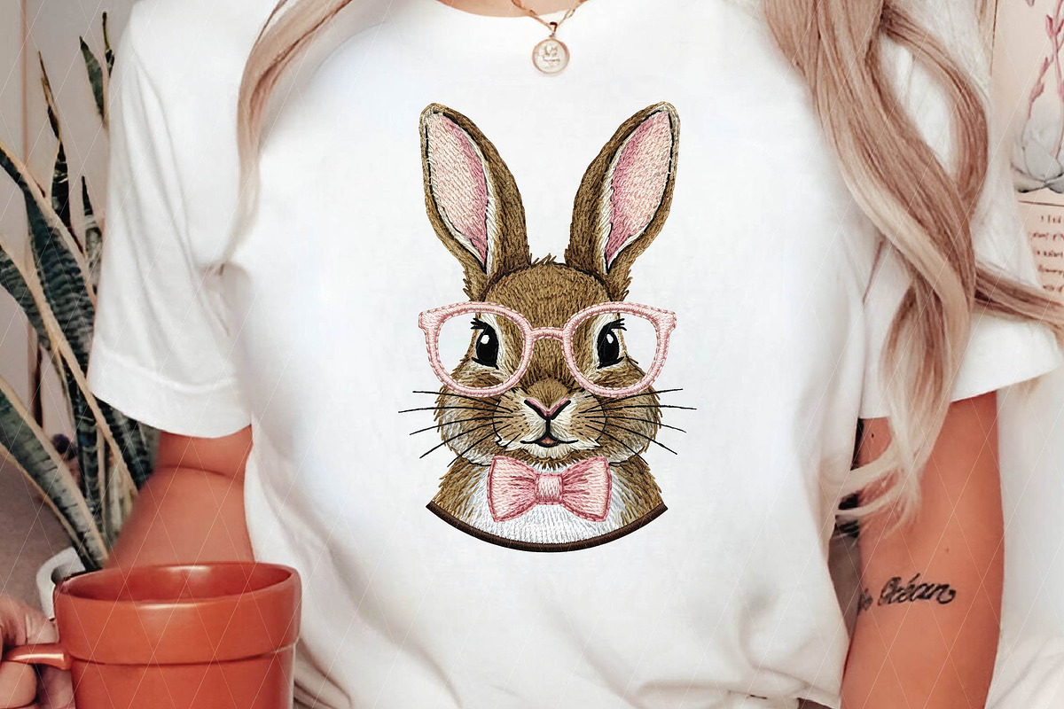 Retro Easter Bunny PNG, Happy Easter, an Illustration by DreamPrint404 (Photo 3 of 6)