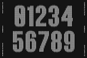 CS Brycel Slitscan, a Sans Serif Font by Craft Supply Co. (Thumbnail 5 of 8)
