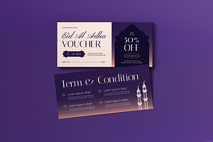 Eid Al Adha Sale Voucher, a Card Template by graphicook