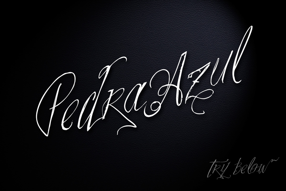 Pedra Azul Font preview 2