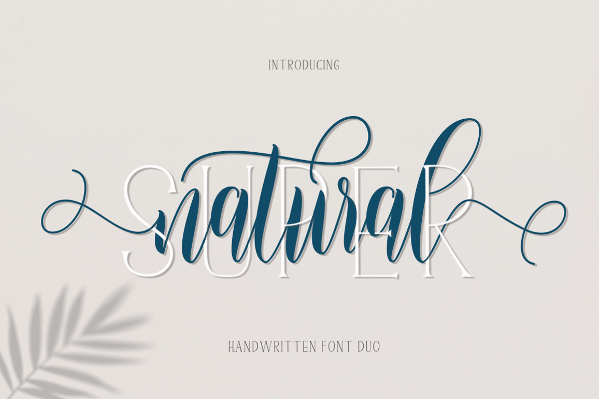 Super Natural Font Duo, a Script Font by Cut Story (Photo 1 of 6)