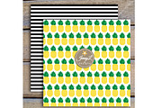 Pineapple digital Papers & clipart, a Pattern Graphic by JennyL Designs (Thumbnail 4 of 5)