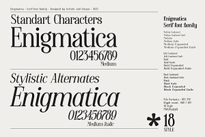 Enigmatica - Serif Font Family