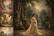 Painterly Landscape Digital Backdrop, a Background Graphic by Walllow Creatives (Thumbnail 1 of 7)