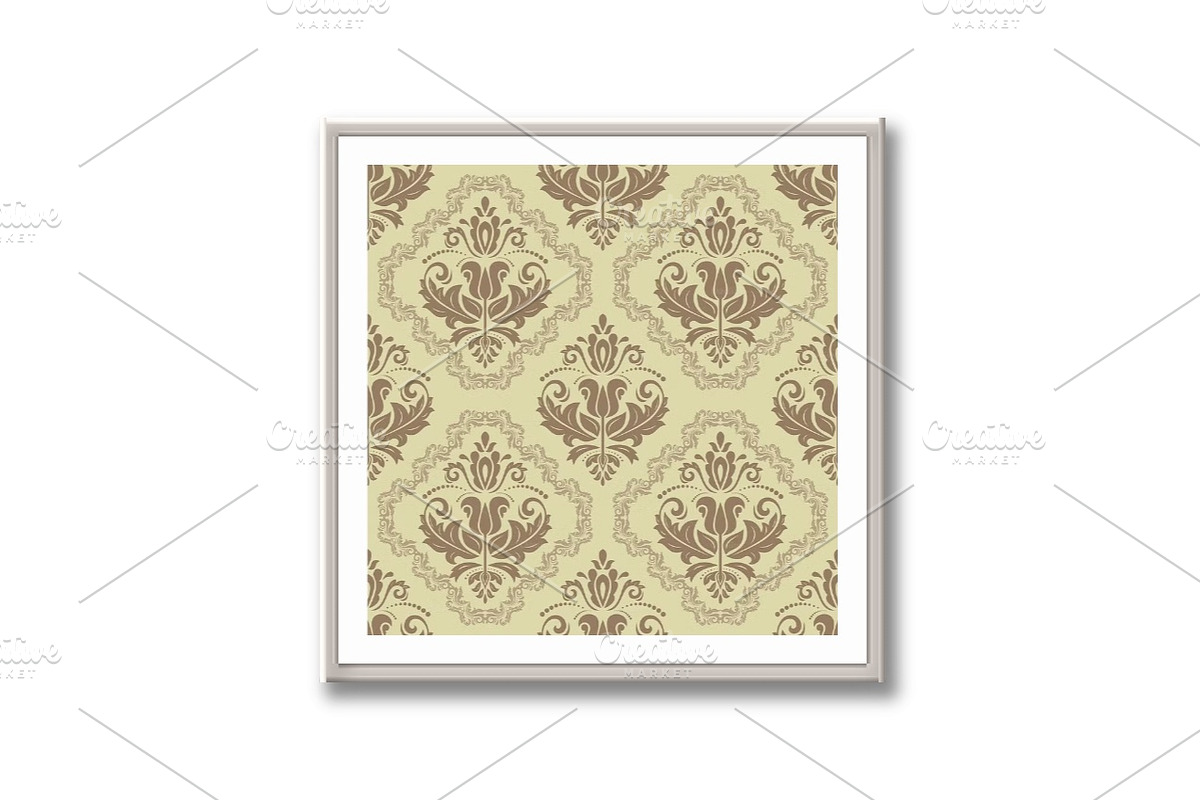 Damask Seamless Vector Pattern, a Pattern Graphic by FineArtStudio (Photo 2 of 3)