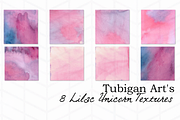Purple/Lilac Unicorn Watercolor, a Texture Graphic by Tubigan Art (Thumbnail 2 of 2)