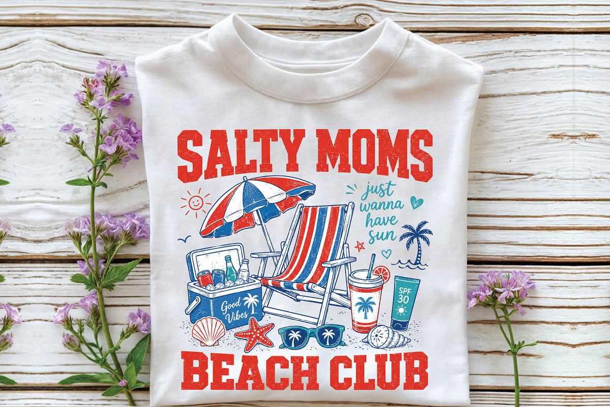 Funny Summer Mom Sublimation Design, a Seasonal Illustration by DreamPrint404 (Photo 2 of 6)
