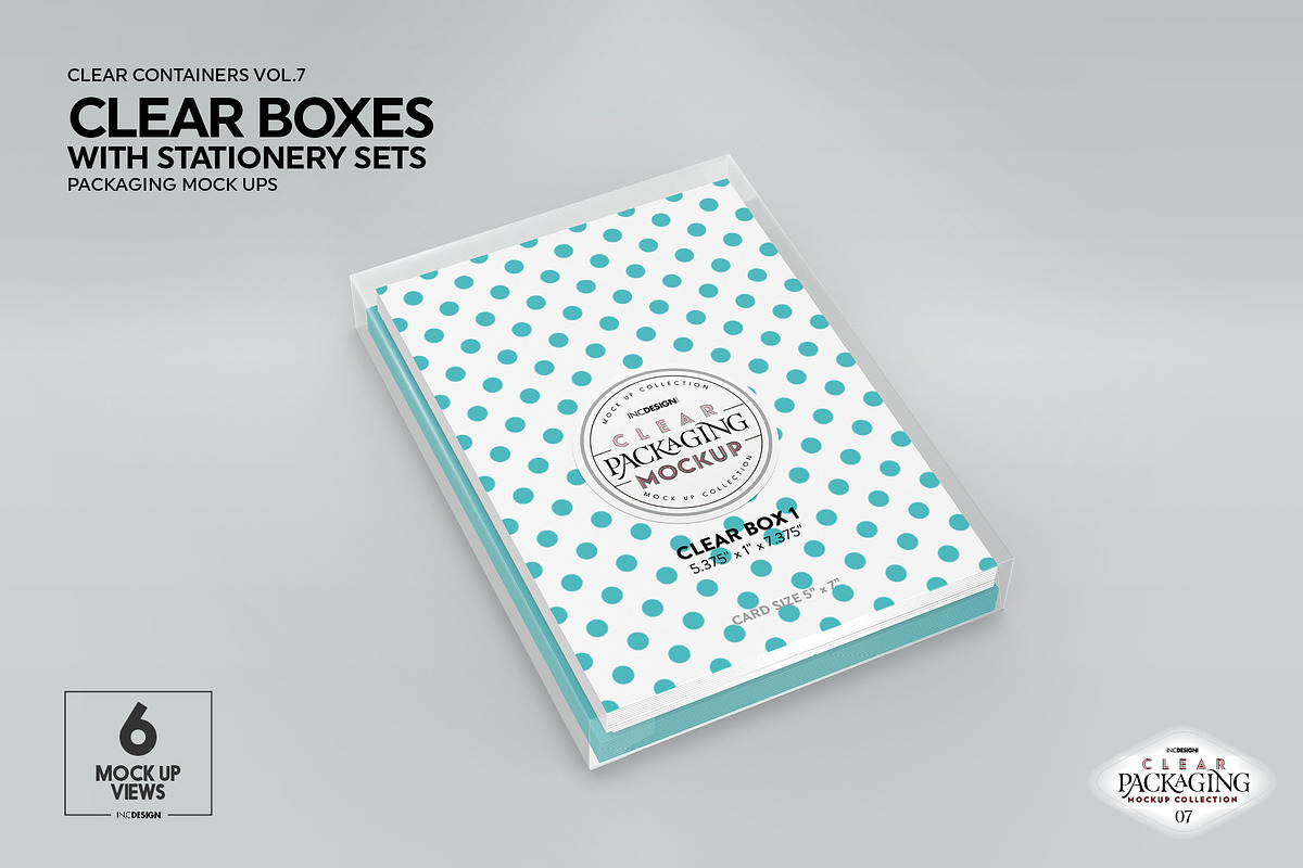Clear Box Set Packaging Mockup, a Cups & Container Mockup by INCDesign (Photo 8 of 21)