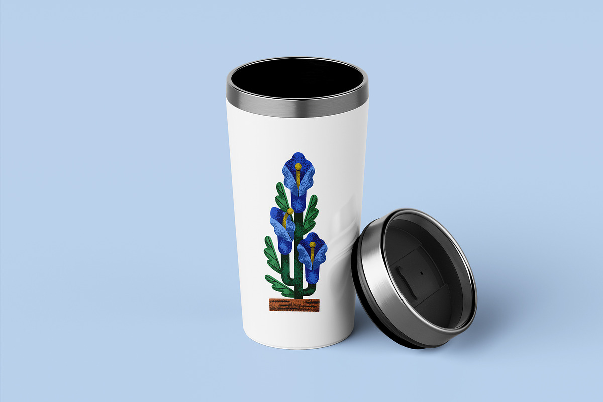 Abstract fantasy flowers set, a Decorative Illustration by Good Studio (Photo 5 of 6)