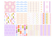 Wave & Blossom Seamless Patterns, a Pattern Graphic by PaperJamLab (Thumbnail 19 of 21)