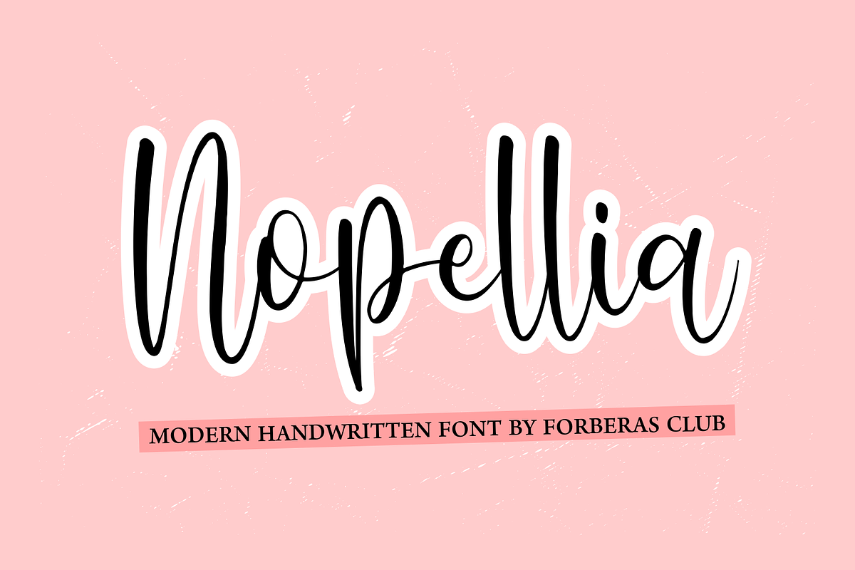 Nopellia, a Script Font by Forberas Club (Photo 1 of 8)