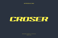 Croser - Modern Sport Typeface