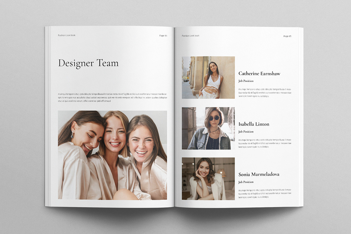 Fashion Lookbook Magazine Template, a Magazine Template by E-Type (Photo 6 of 7)
